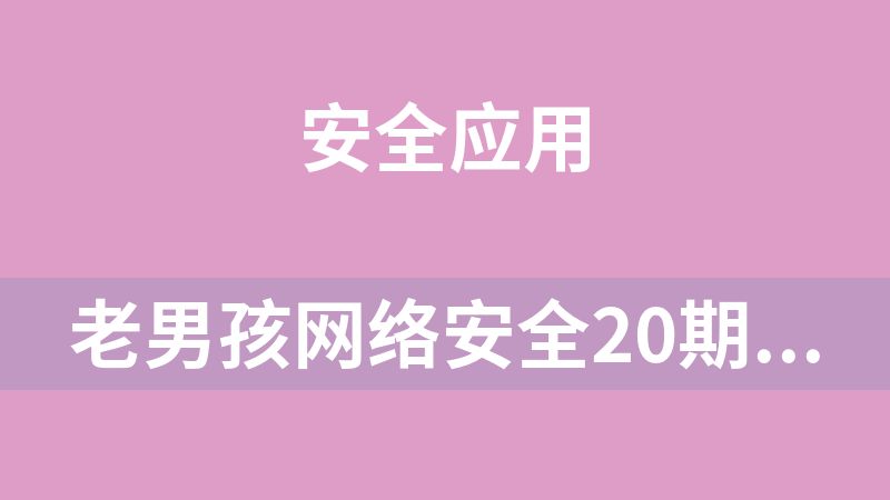 點擊放大 老男孩網絡安全20期金牌班